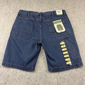 Key Industries Mens Carpenter Denim Shorts Dark Wash Blue Size 36 FS.3771